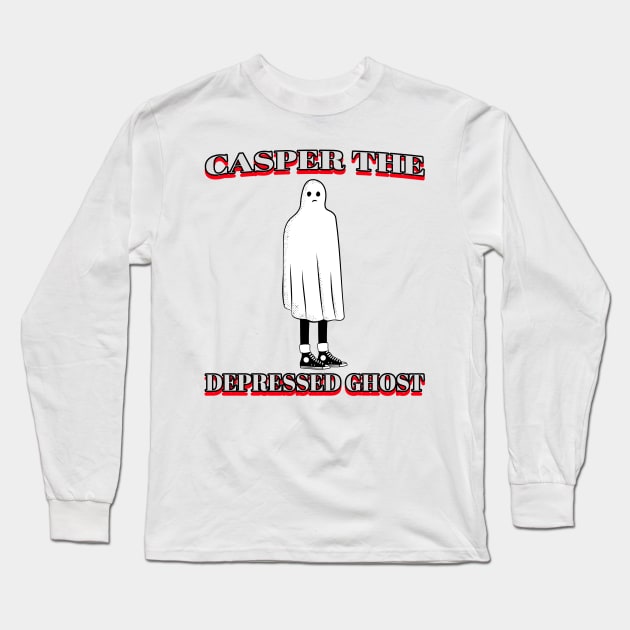 Casper the ghost Long Sleeve T-Shirt by YungBick